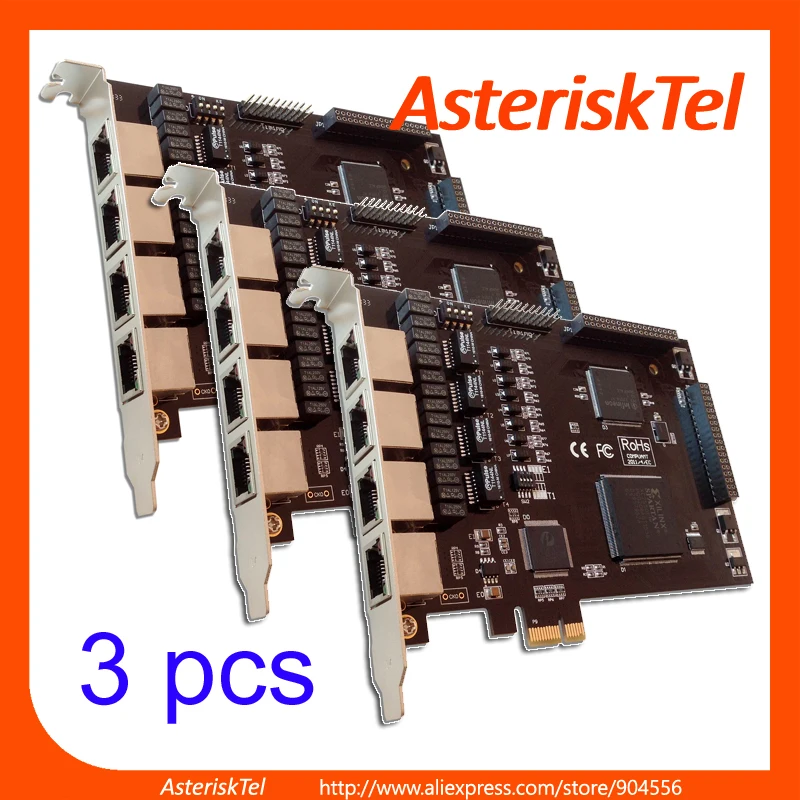 3 единицы 4 портовая плата ISDN PRI TE420 PCI E с портами E1/T1 Плата E1 T1 Sup Port s Sangoma FreePBX Digium