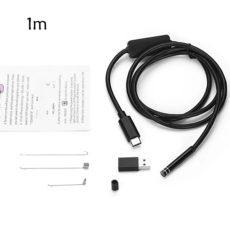 USB ПК андроид эндоскоп Камера 7 мм 6LED объектив 1 м 3 5 10 Водонепроницаемый android