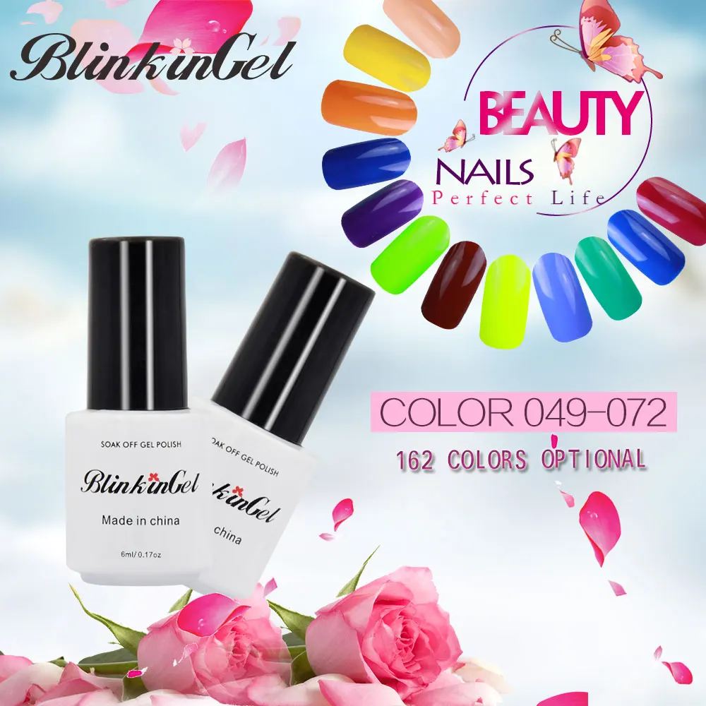 BlinkinGel 1 шт. Полупостоянный Цветной Гель лак Vernis Lucky UV праймер для ногтей