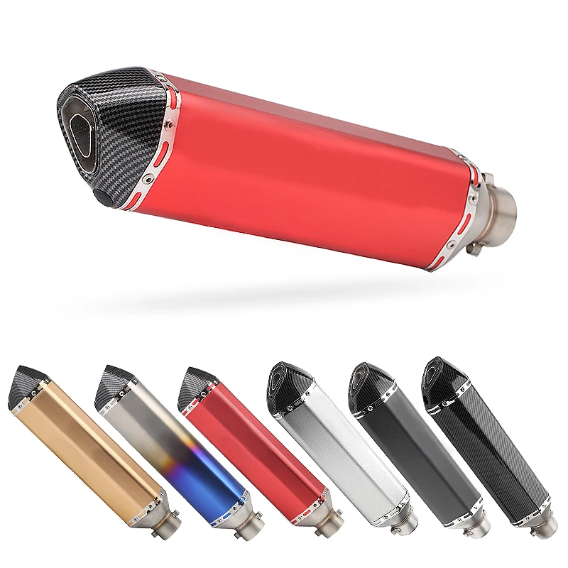Modified motorcycle sports car Huanglong 600 small Ninja 250 Yongyuan 350R25/R3470 hexagonal exhaust pipe universal | Автомобили и