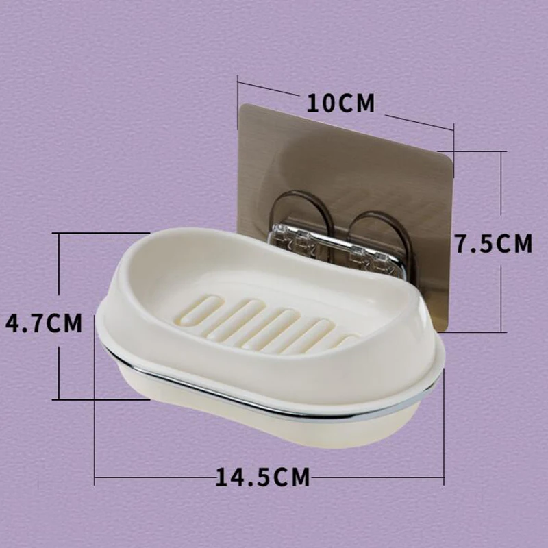 ShuangQing Home Reside Creative suction cup bathroom without traces can drain soap holder box wall hanging SQ-5046 | Дом и сад