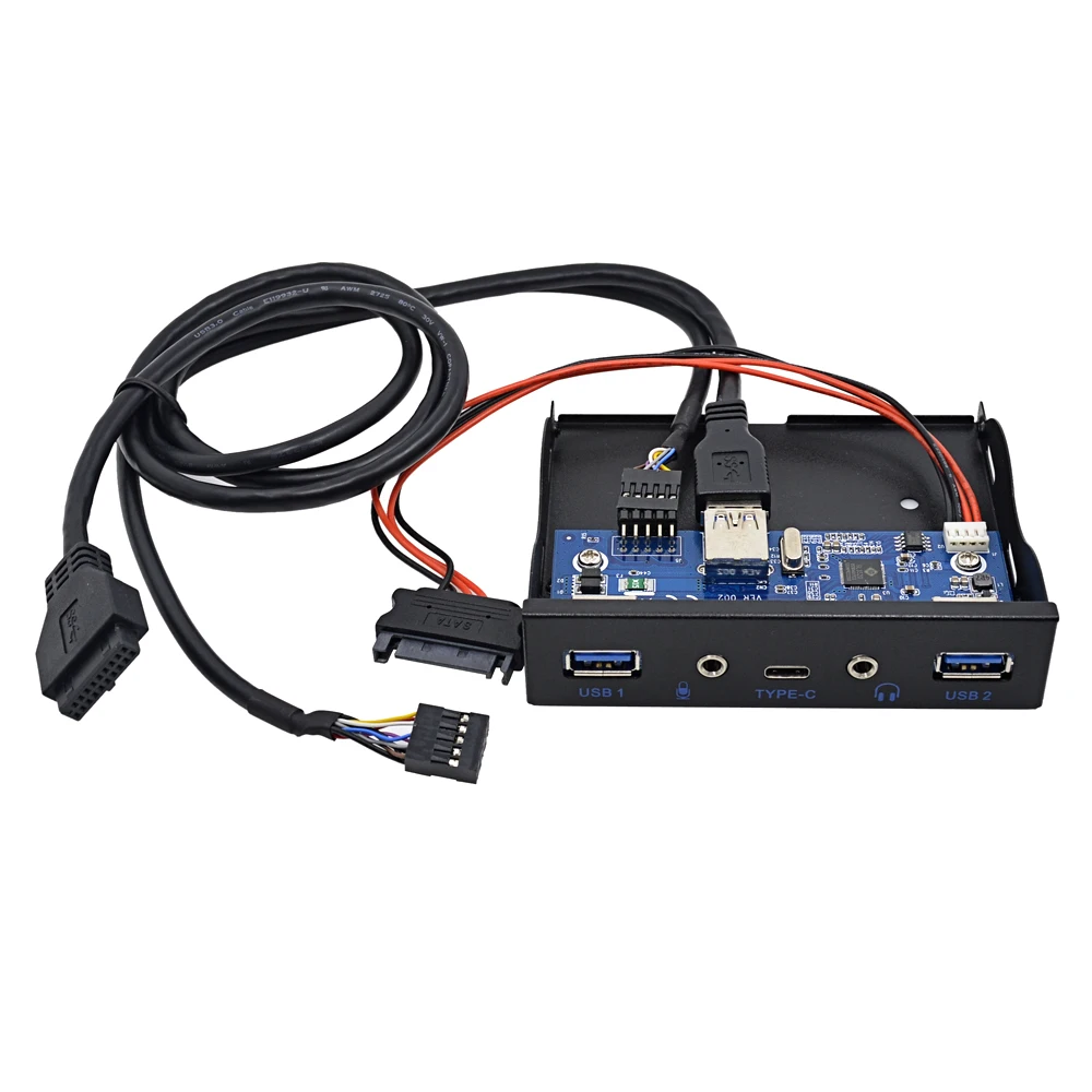 5 портов USB 3 1 TYPE C 0 передняя панель с мм аудио интерфейсом типа адаптер расширения