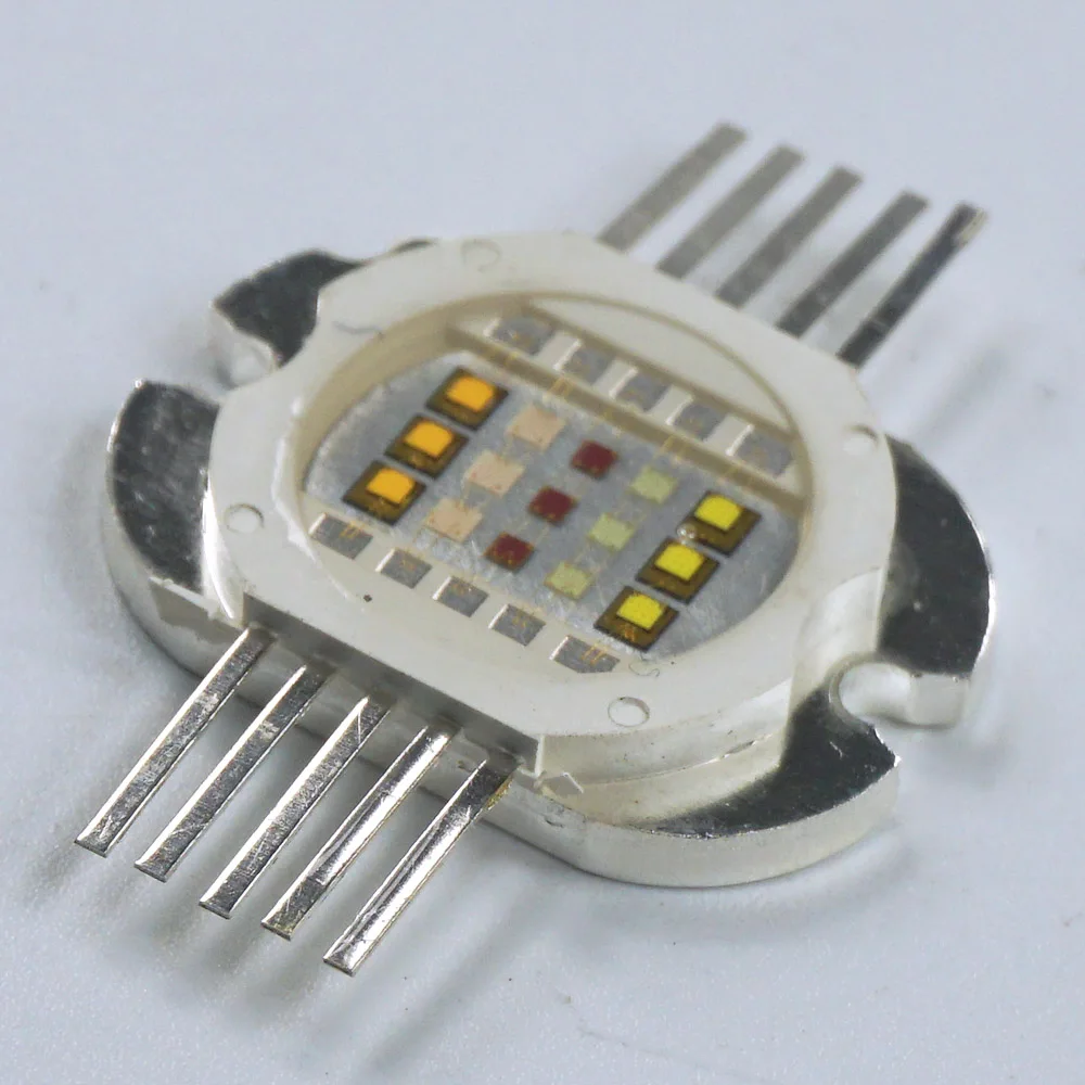 30 Вт 10 pin RGBWW(RGB+ белый+ теплый белый) 5 в 1 светодиодный чип излучатель для сценического Света