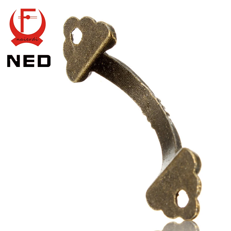 10 шт. ручки шарм разъемы подвески цветы на заканчивается длинный бронзовый тон