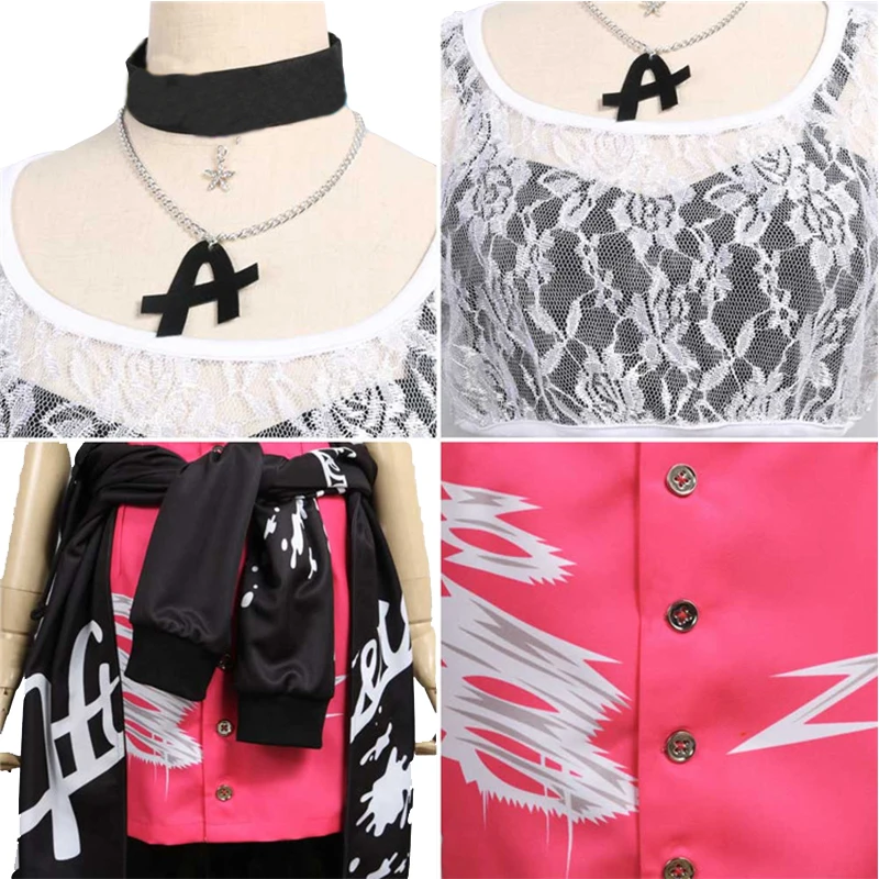 ROLECOS аниме BanG Dream! Afterglow костюмы для косплея Uehara Himari костюм куртка с трубочкой Топ