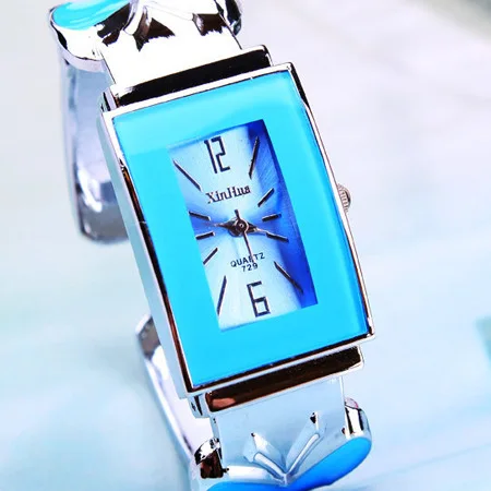 Модные Роскошные Брендовые Часы полностью из нержавеющей стали браслет часы для