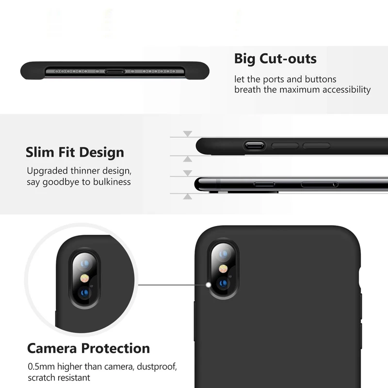 Защитный чехол силиконовый для Samsung Galaxy S10/S9/S8 Plus/Note 9/8/XS/X/8/7/6S Plus|Бамперы| |