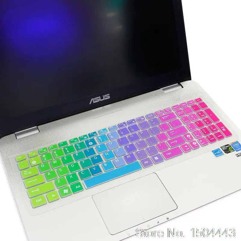 Силиконовая защитная накладка на клавиатуру для ноутбука Asus N56u N56VM N56VZ N56VN56 N56J N56JR