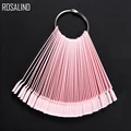 ROSALIND False Nail Tips Fake Color Card Transparent White Buckle Ring Nail Art Practice Display Tools Manicure Nail Accessories