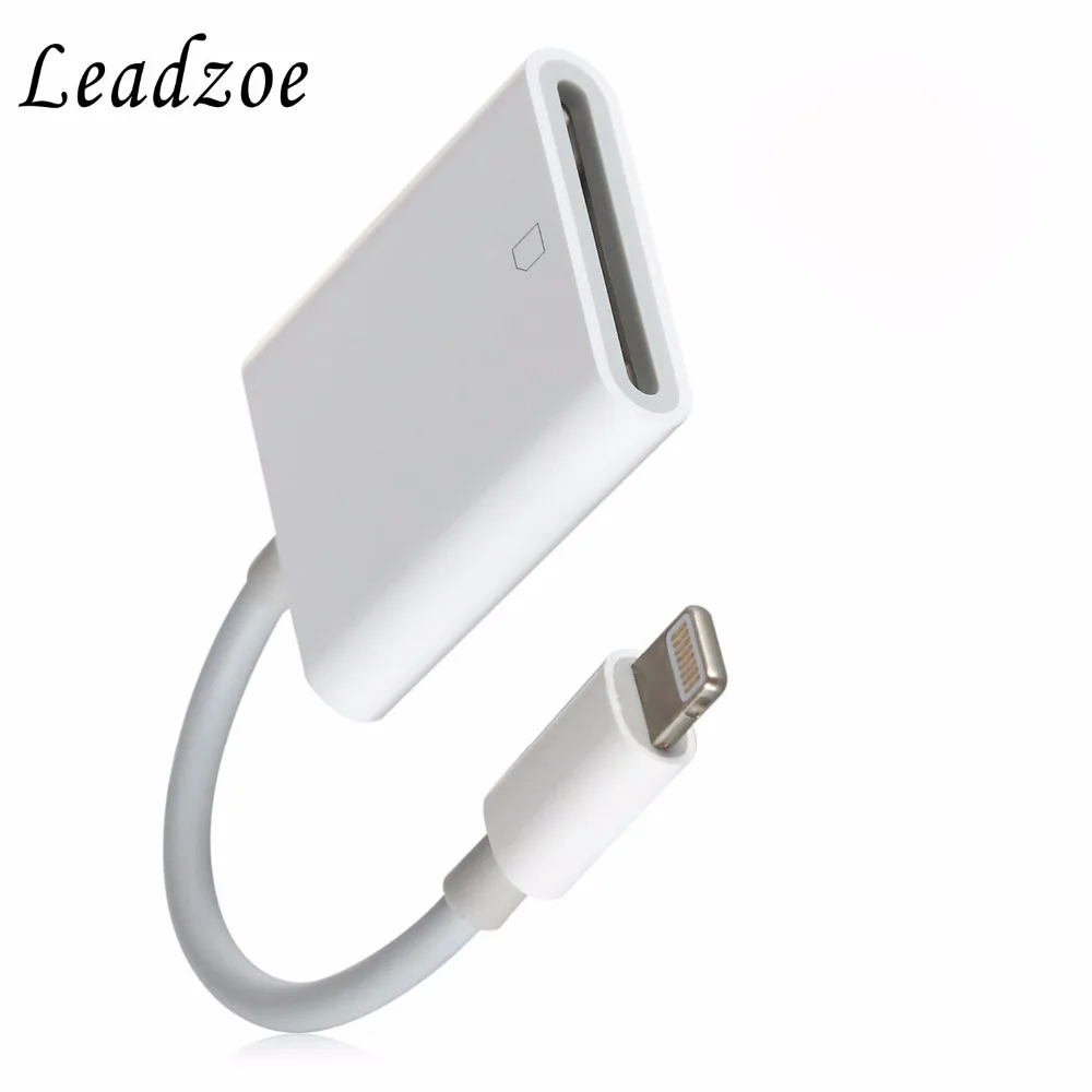 Кардридер Leadzoe lightning SD кардридер совместимый OTG кабель для передачи данных