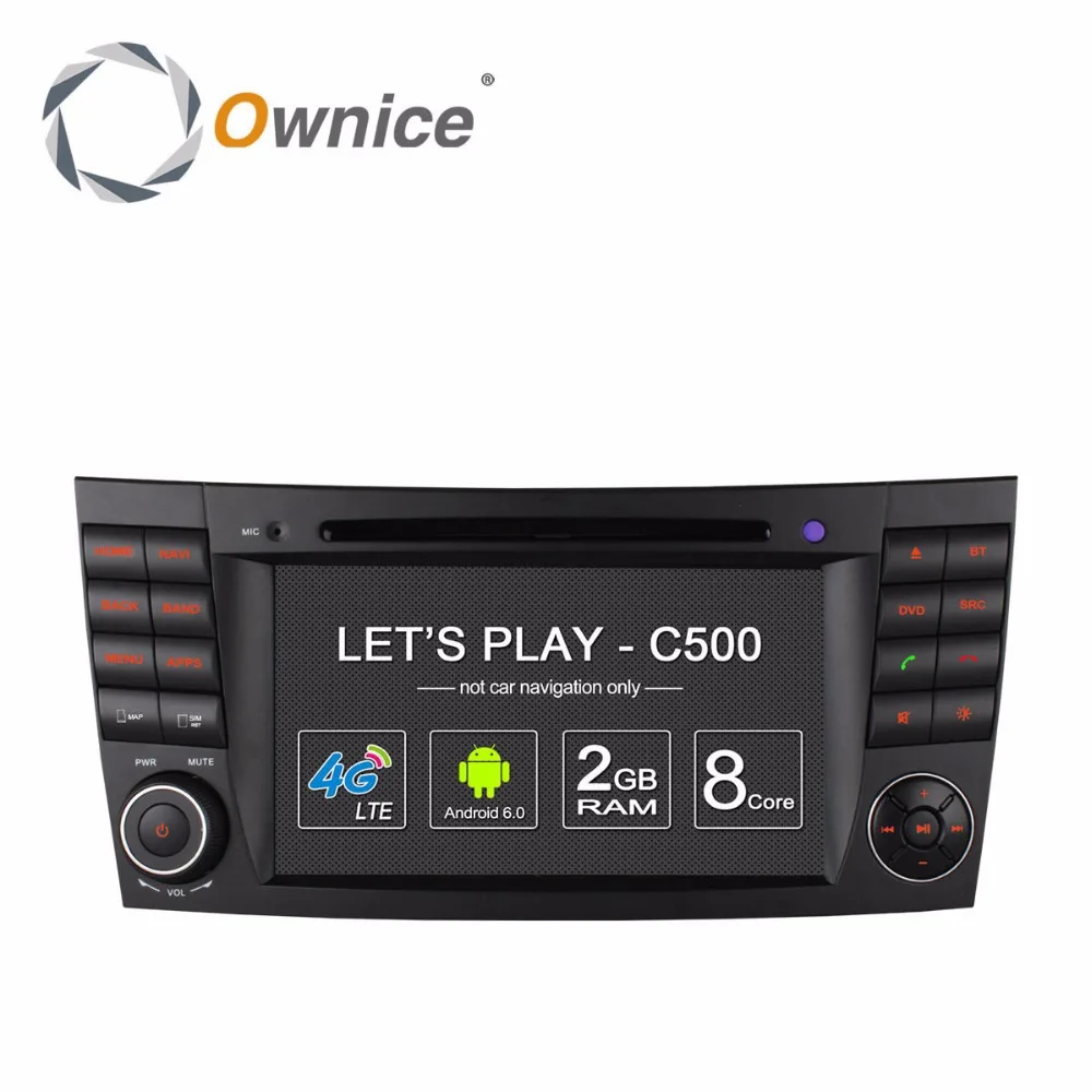 1024*600 4G SIM LTE Восьмиядерный Android 6 0 2 Гб RAM автомобильный dvd плеер для Mercedes Benz E Class W211