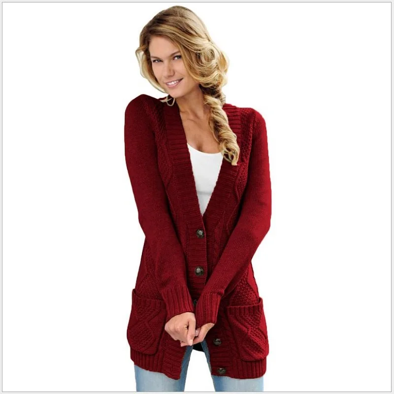 2018 осень-зима Для женщин Повседневное v-образным вырезом с длинным Твердые