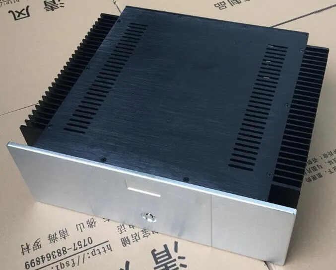 B-008 CNC все алюминиевые корпусные корпуса, чехол, коробка для DIY аудио усилитель мощности 430 мм* 150 мм* 373 мм 430*150*373 мм