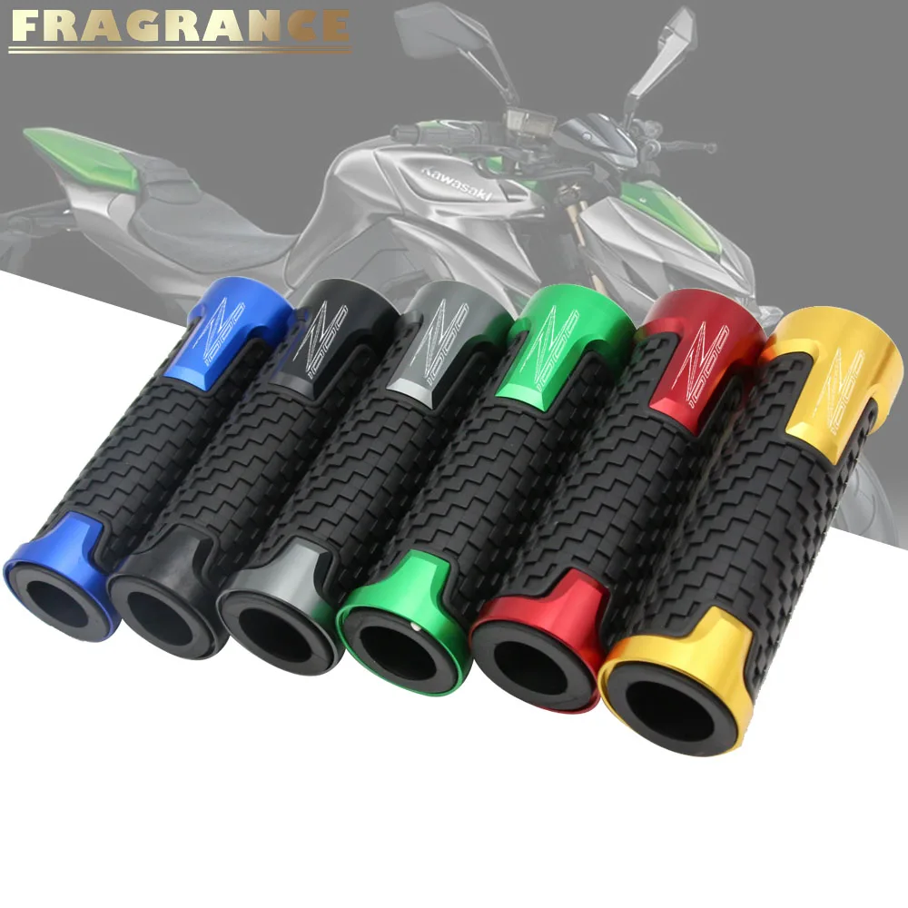 

Universal 22mm 7/8'' CNC Aluminum Rubber Motorcycle Anti-Skid Handle Grips grips handlebar for KawasakiZ800 Z1000 VERSYS1000
