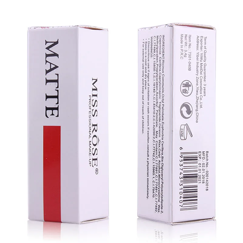 

Lipstick Makeup Matte Lipsticks Waterproof Long Lasting Gloss Lips Sexy Red Makeup Matte Lipsticks Professional Beauty For Woman