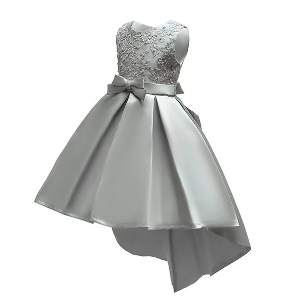 Dress D Вечерние платья для девочек; Детские платья для девочек; вечерние костюмы; Одежда для девочек с цветочным узором; элегантные платья для выпускного вечера - Цвет: Dress D