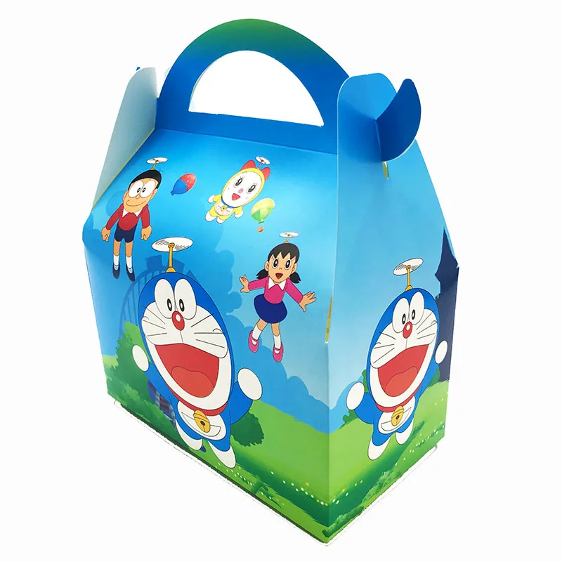 6 шт./упак. милым принтом дораемон тема коробки для конфет с Doraemon тематические