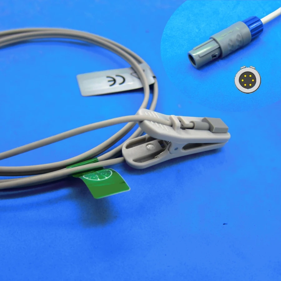 

Long cable adult ear clip spo2 sensor for URIT U-A68B digital patient monitor