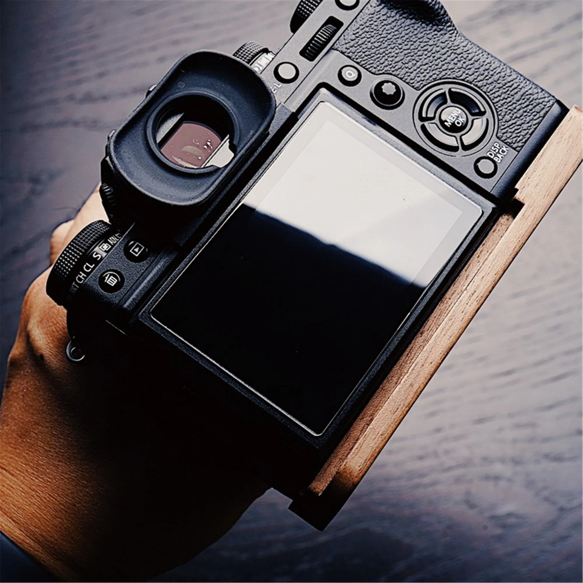 Грецкий орех деревянная рукоятка пластина Кронштейн для FUJI XT30 FUJIFILM X T30