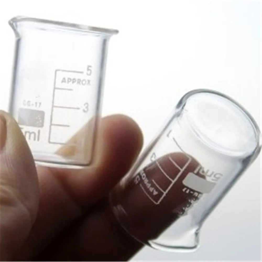 

5Pcs/Lot 5mL Glass Beaker Low Form New Chemical Lab Glassware