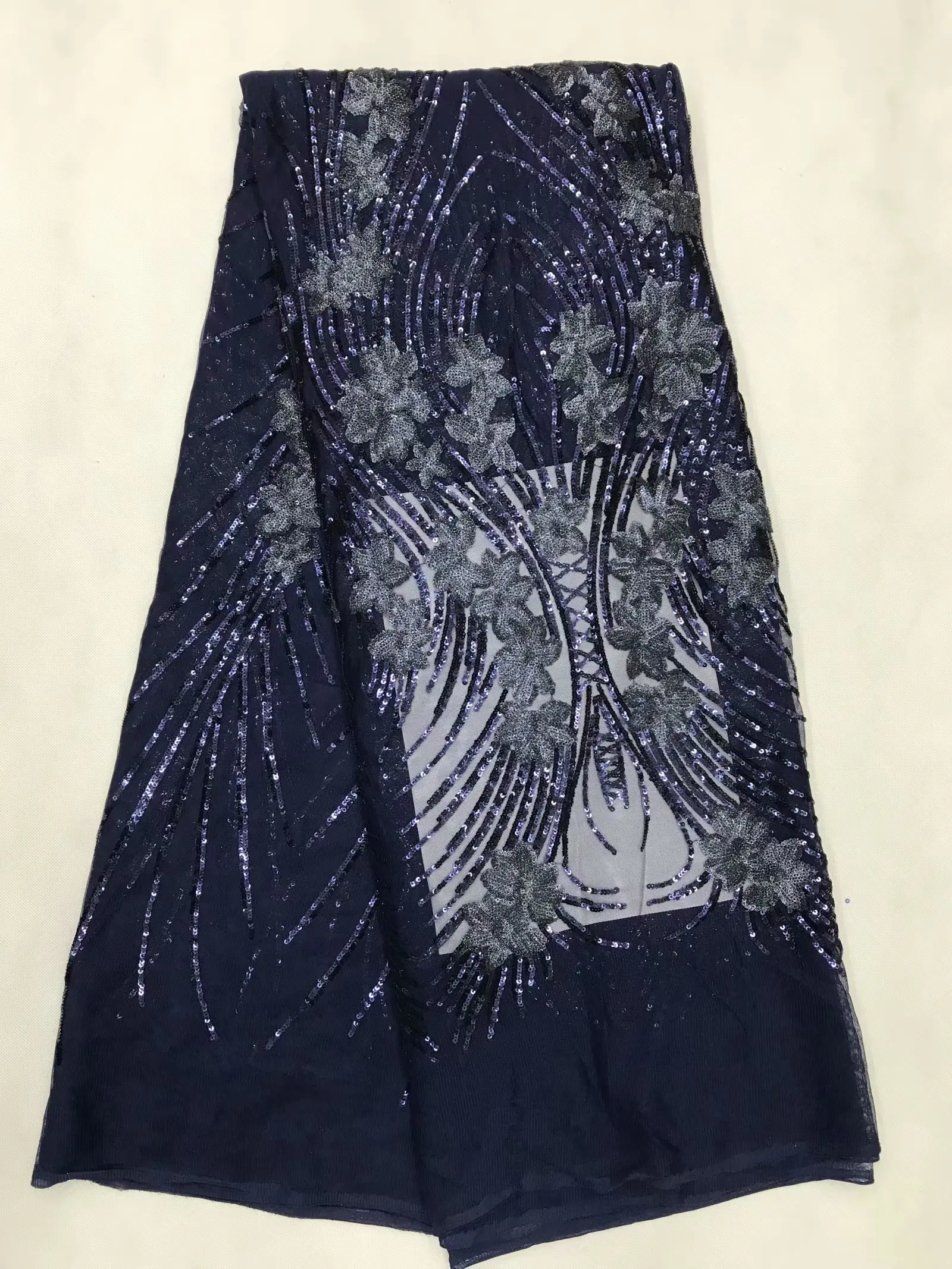 Французская кружевная ткань новейшая африканская гипюровая с вышивкой сетка