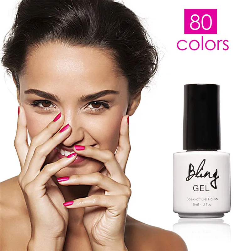 1 шт Новые летние Bling 80 моды Цвета УФ гель для ногтей 6 мл Гель лак ручка focallure|gel nail