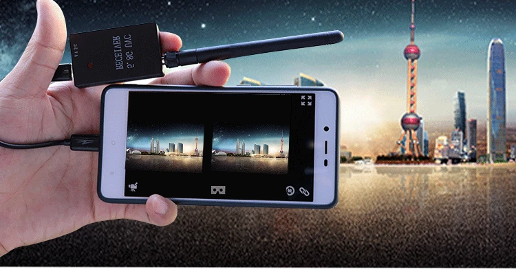 FPV Воздушная фотография 5,8G UVC приемник 150CH OTG FPV антенна Android телефон планшет Windows PC USB карта видеозахвата