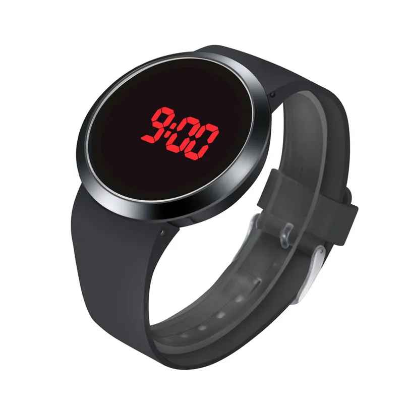Лидер продаж Horloges модные Водонепроницаемый Для мужчин светодиодный Сенсорный