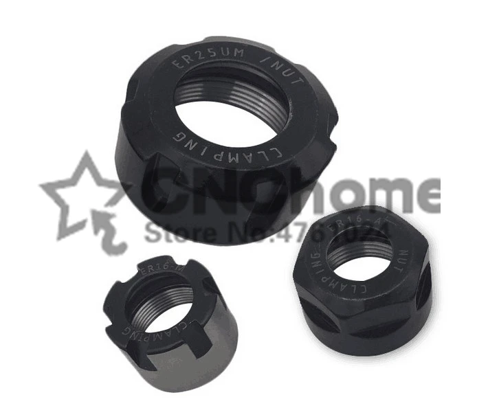 

ER8 ER11 ER16 ER20 ER25 ER32 ER40 A M UM nut ER collet nut for clamping cnc milling turning collet chucks, ER nut