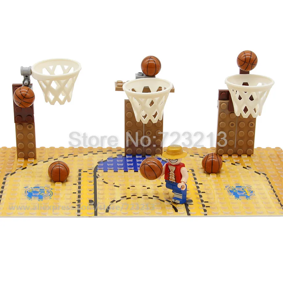 6 4*8 8*13 2 см баскетбольная подставка с опорами Часть Аксессуары MOC корт мяч модель