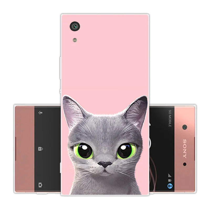 Soft Silicone For Sony Xperia XA1 G3121 G3112 G3123 G3116 Dual Pink Back Cover Transparent TPU Capa Phone Cases |