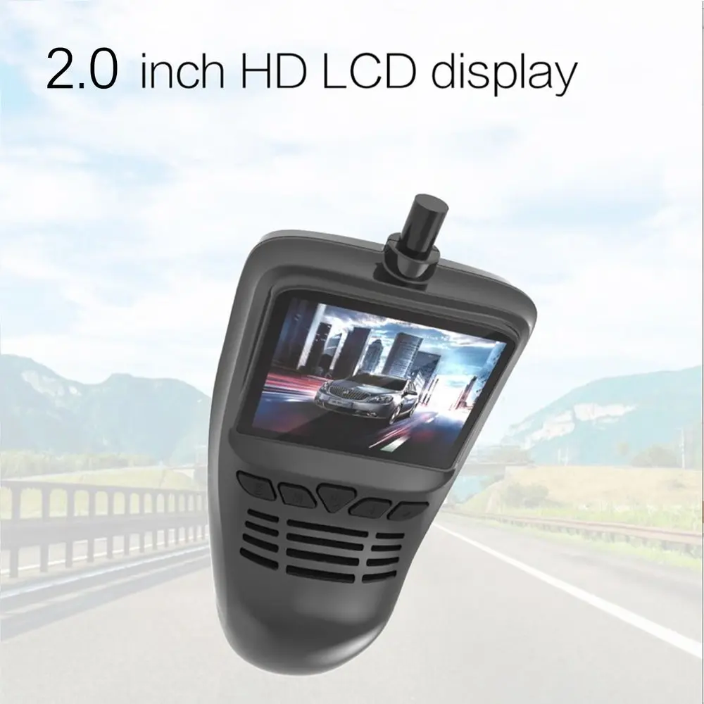 Маленький автомобильный видеорегистратор камера с Wifi Full HD 1080p широкоугольный