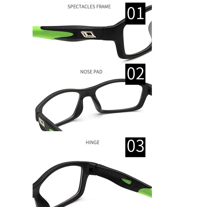 Nerzhul Sports Male Eyeglasses Frame Prescription Eyewear Spectacle Frame Glasses Transparent Optical Eye Glasses Frames For Men