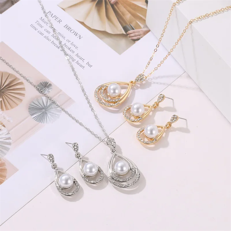2019 sets of ornaments trend new jewelry love necklace earrings ring fashion | Украшения и аксессуары