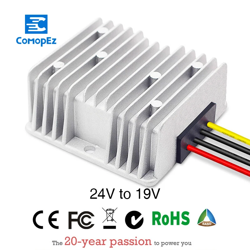 Питание Вт конвертер постоянного/переменного тока понижающий 24V to 19V 10A