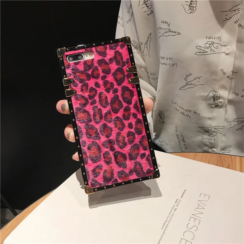 Бордовый Модный силиконовый чехол с леопардовым принтом для samsung galaxy note 9 8 s10 s8 s9 plus s10e s10 lite, роскошный противоударный защитный чехол - Цвет: Бордовый