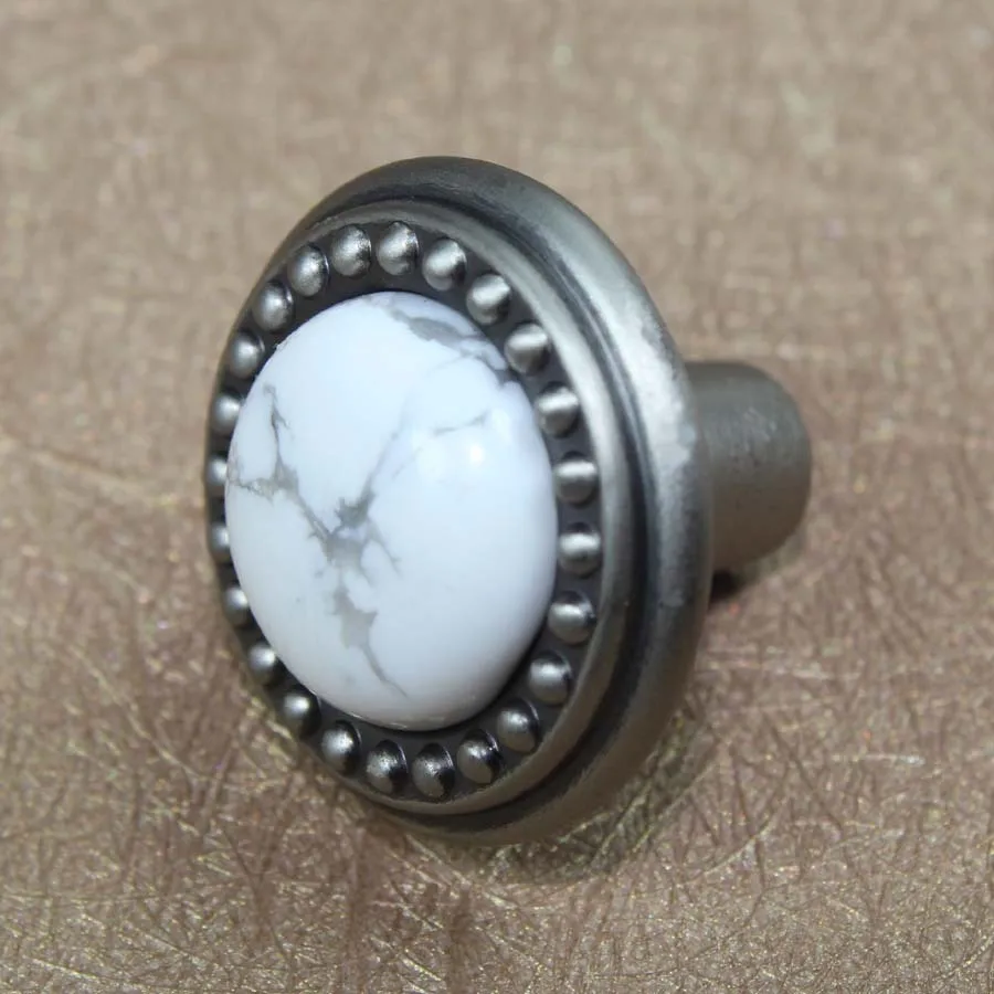 Винтажная мебель 26 мм ручки Серебряный антикварный выдвижной ящик для кухонного