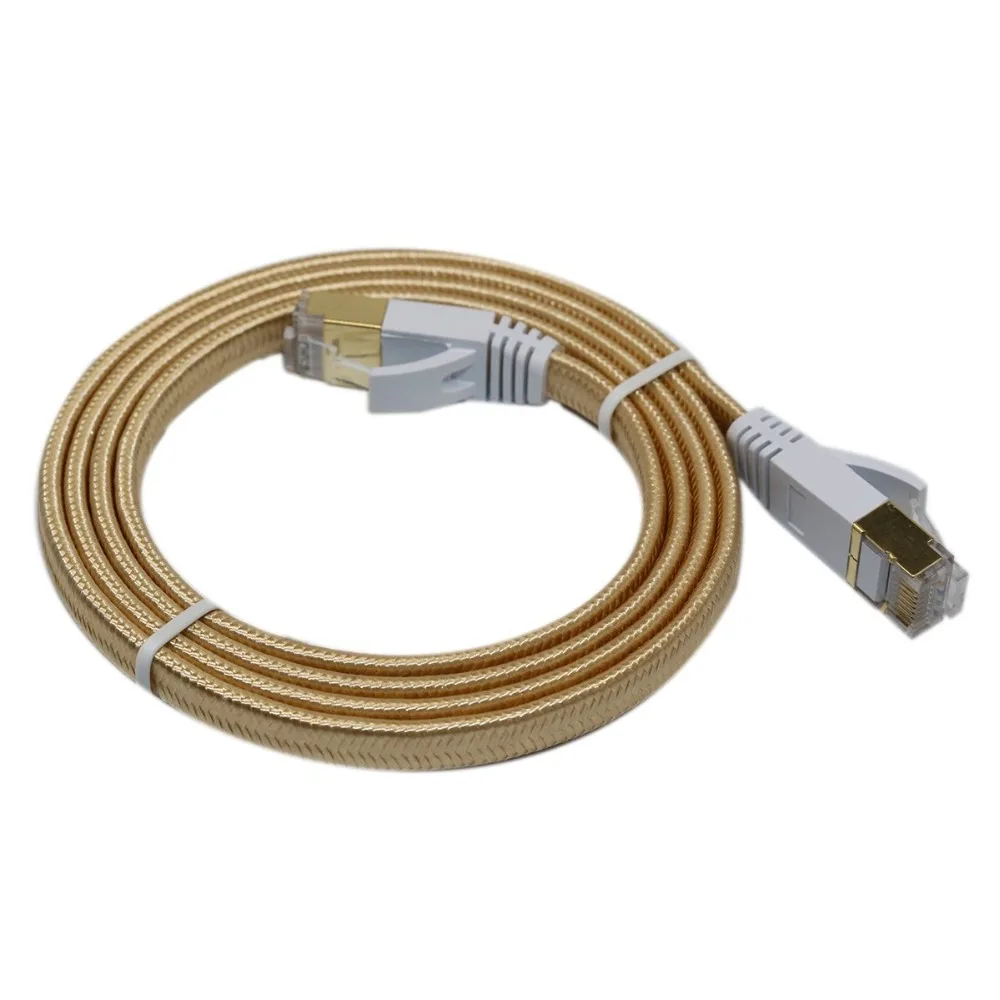 Короткий кабель CAT7 RJ45 0 3 м 5 1 2 плоский Ethernet Кабель для переключателя