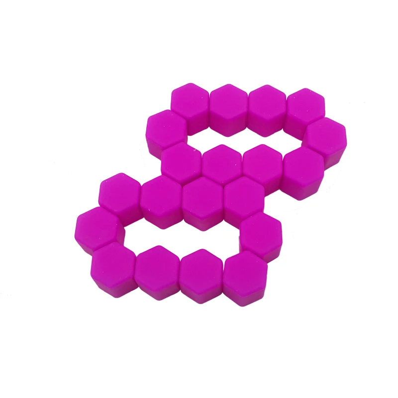 Purple 17mm 20 шт. 17 мм шины для автомобилей шины колеса болт крышки светящиеся шины колеса гайка винт автомобильный Стайлинг Защита от пыли - Цвет: Purple 17mm