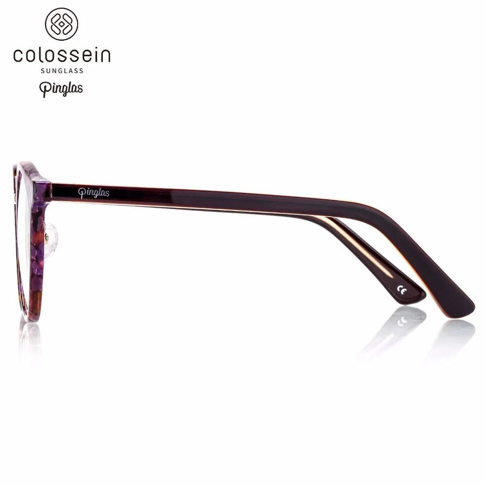 

COLOSSEIN PINGLAS Women Sunglasses Non-polarized Clear Round Replaceable Retro Glasses Fashion Eyewear Nerdy Sun galsses UV400