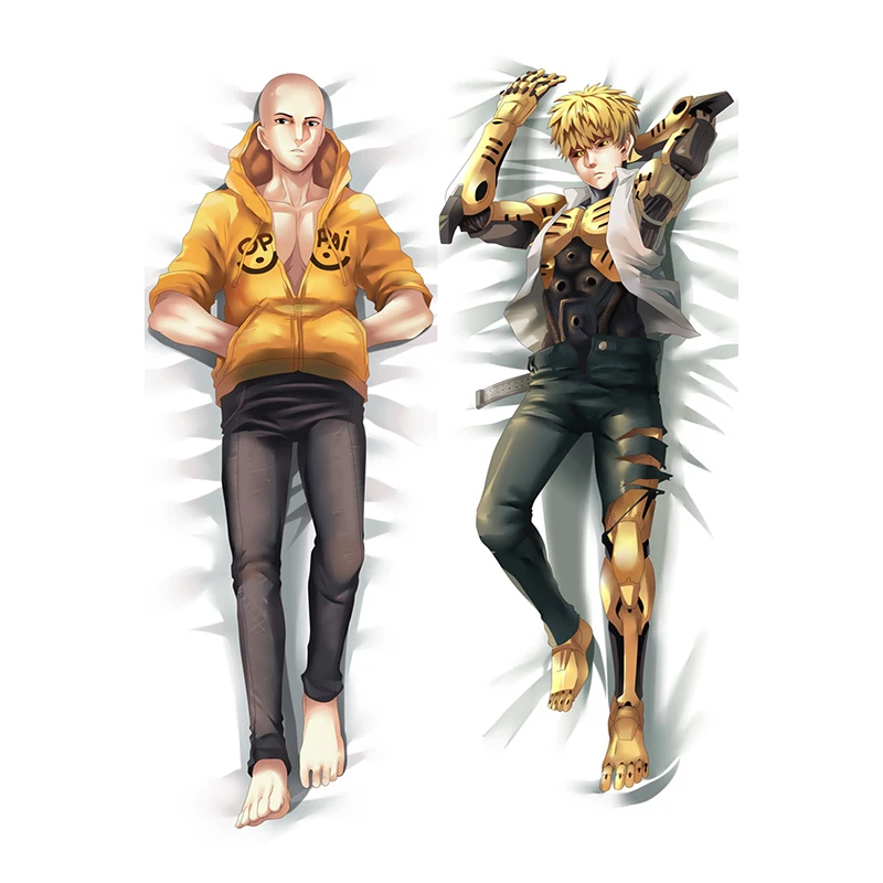 Наволочки в японском стиле аниме One Punch Man обнимающие подушки для мужской чехол