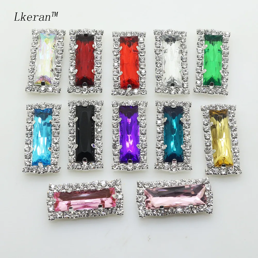 LKERAN 10 шт. бесплатная доставка 26 мм * 12 большие прямоугольные акриловые пуговицы из