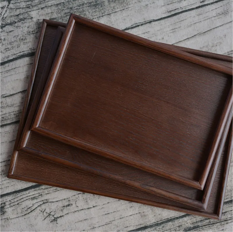 Обеденные тарелки в японском стиле Сервировочные подносы деревянный