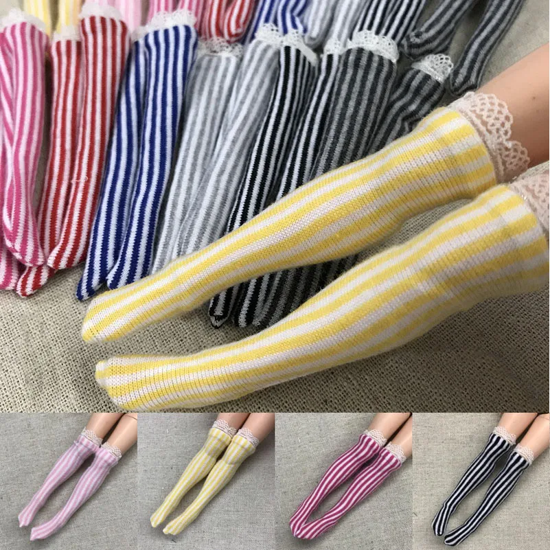 1 пара милых 1/6 кукольных чулок для Blyth Pullip Barbies Momoko Azone кукла Licca носки аксессуары