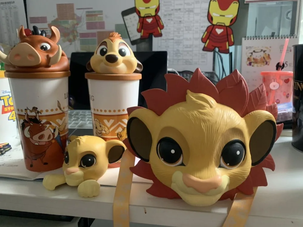 Новый фильм Король льва Simba Mufasa фигурка Кубок модель игрушки попкорн бочка