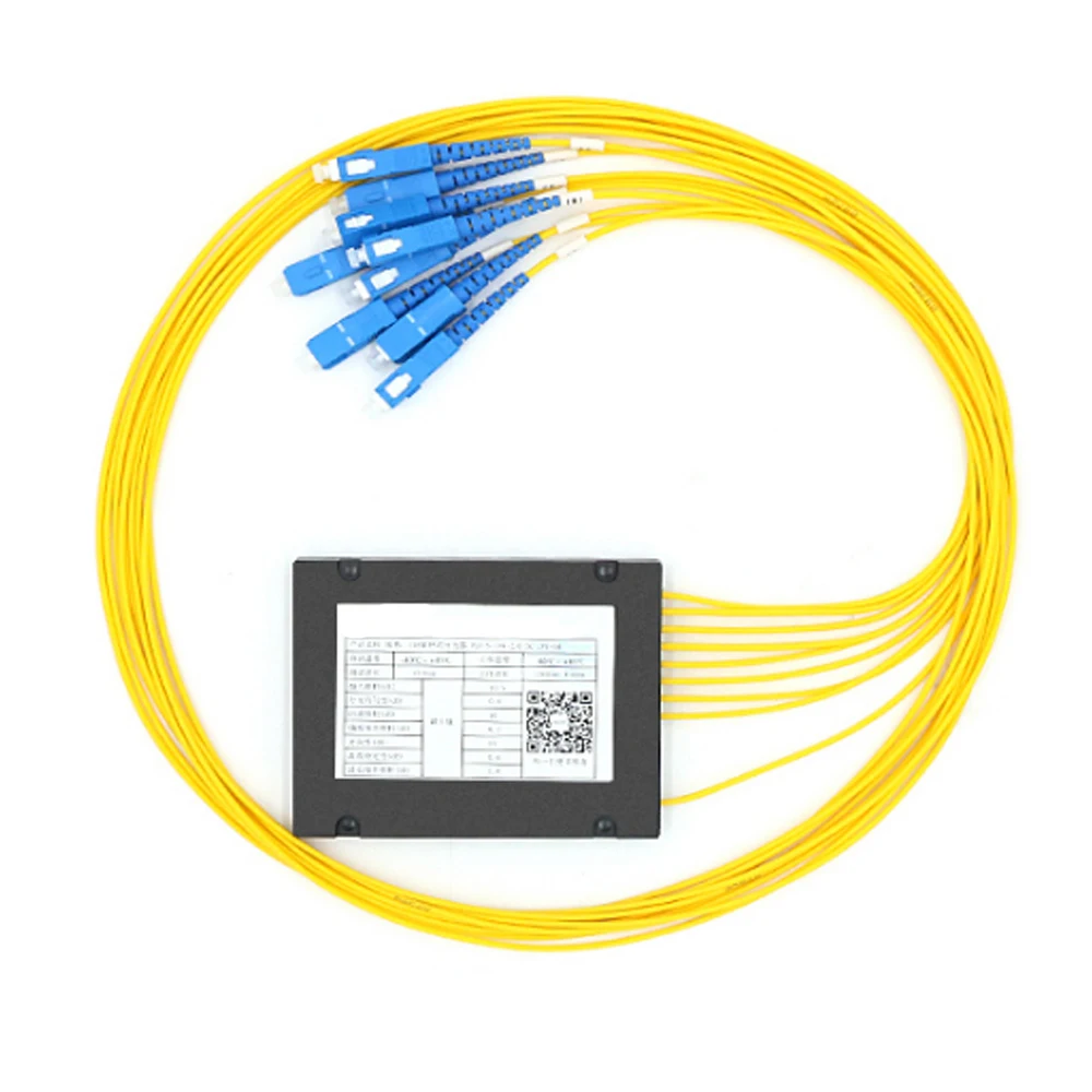 SC/UPC 1x8 FBT Волоконно оптический сплиттер 1310 нм одномодовый ПЛК Сплиттер SM 1 м