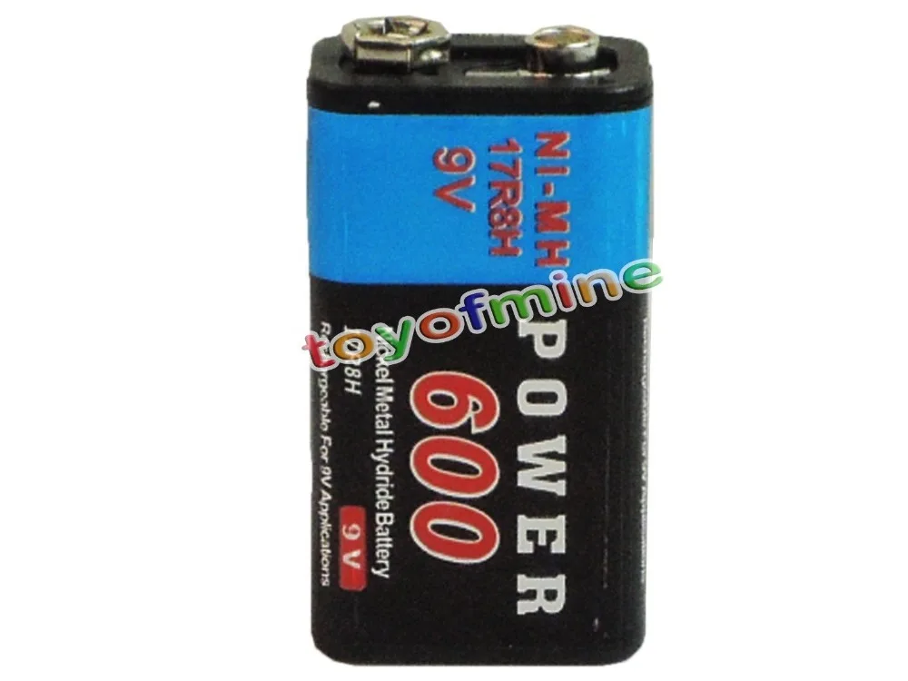 1x Прочный 9 V вольт 600mAh питания черный ni mh аккумуляторная батарея PPS блок|rechargeable
