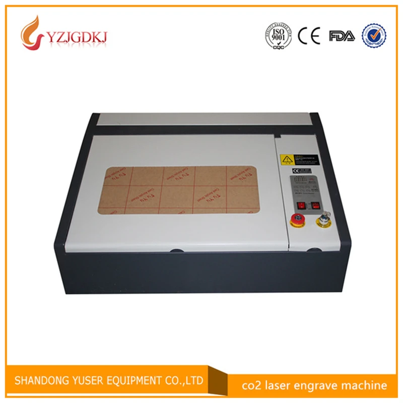 

Free shipping 4040 co2 laser engraving machine diy mini 40w laser cutting machine cutting plywood Coreldraw support