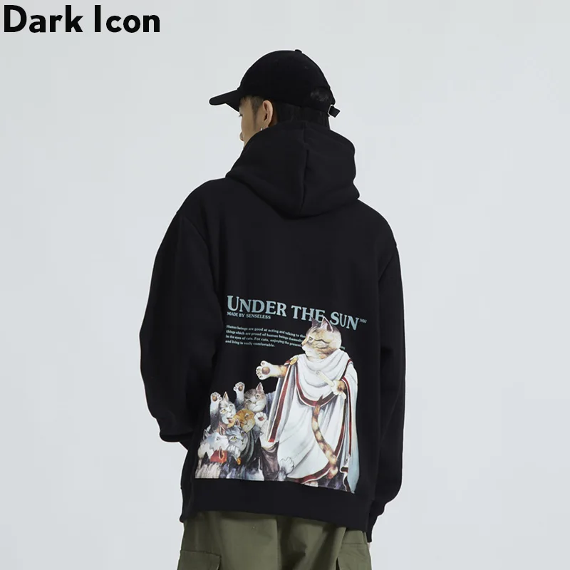 Мужская толстовка с капюшоном и передним карманом Dark Icon Under the Sun пуловер в стиле
