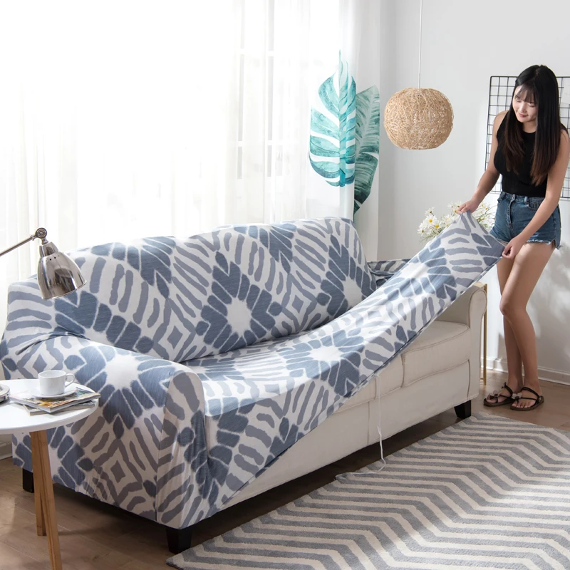 Чехлы для дивана с цветочным узором облегающий чехол полноразмерный